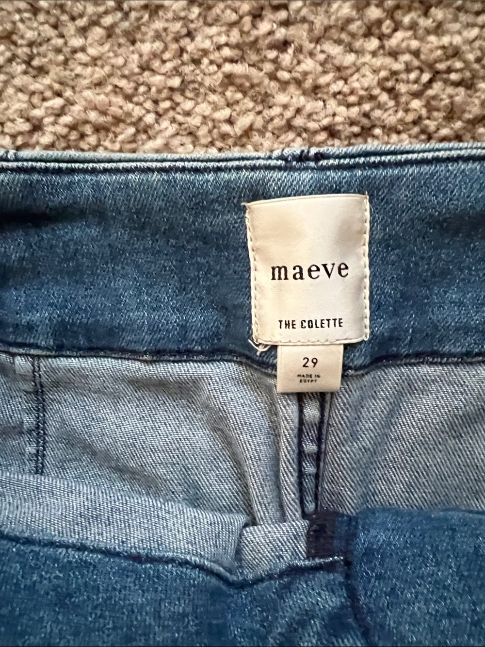 Maeve High-Rise Wide Leg Jeans in Medium Blue Wash - Picture 2 of 8